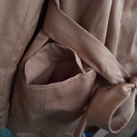 Morgan Miller Women's Camel Double Breasted Belted Blazer Retro Inspired Size 18 - Picture 5 of 7